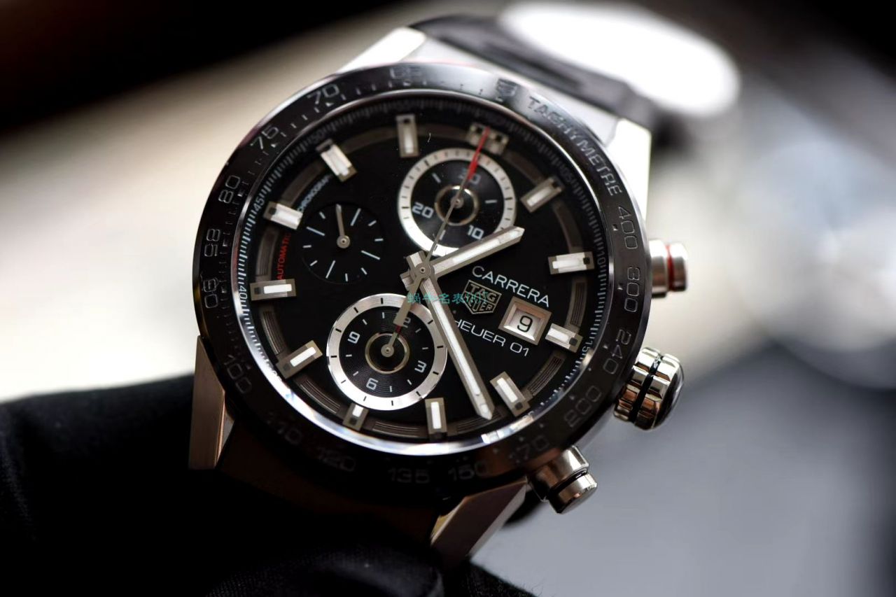 XF Factory 官网黑面旋风 TAG Heuer 卡莱拉系列CAR201Z.FT6046 wrist watch  / TG098