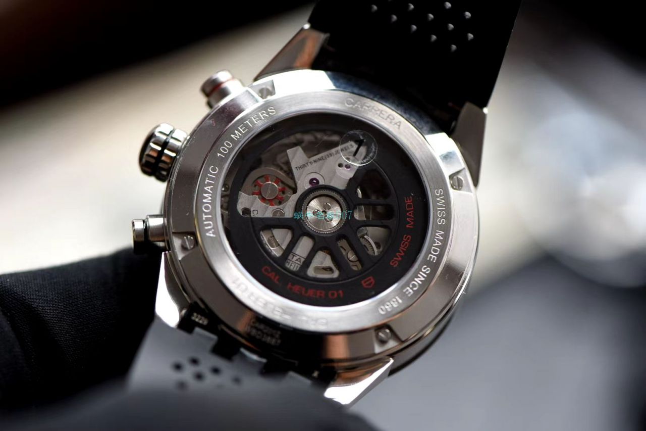 XF Factory 官网黑面旋风 TAG Heuer 卡莱拉系列CAR201Z.FT6046 wrist watch  / TG098
