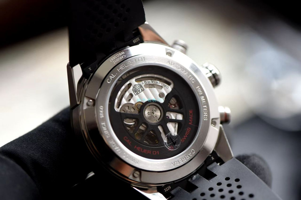 XF Factory 官网黑面旋风 TAG Heuer 卡莱拉系列CAR201Z.FT6046 wrist watch  / TG098