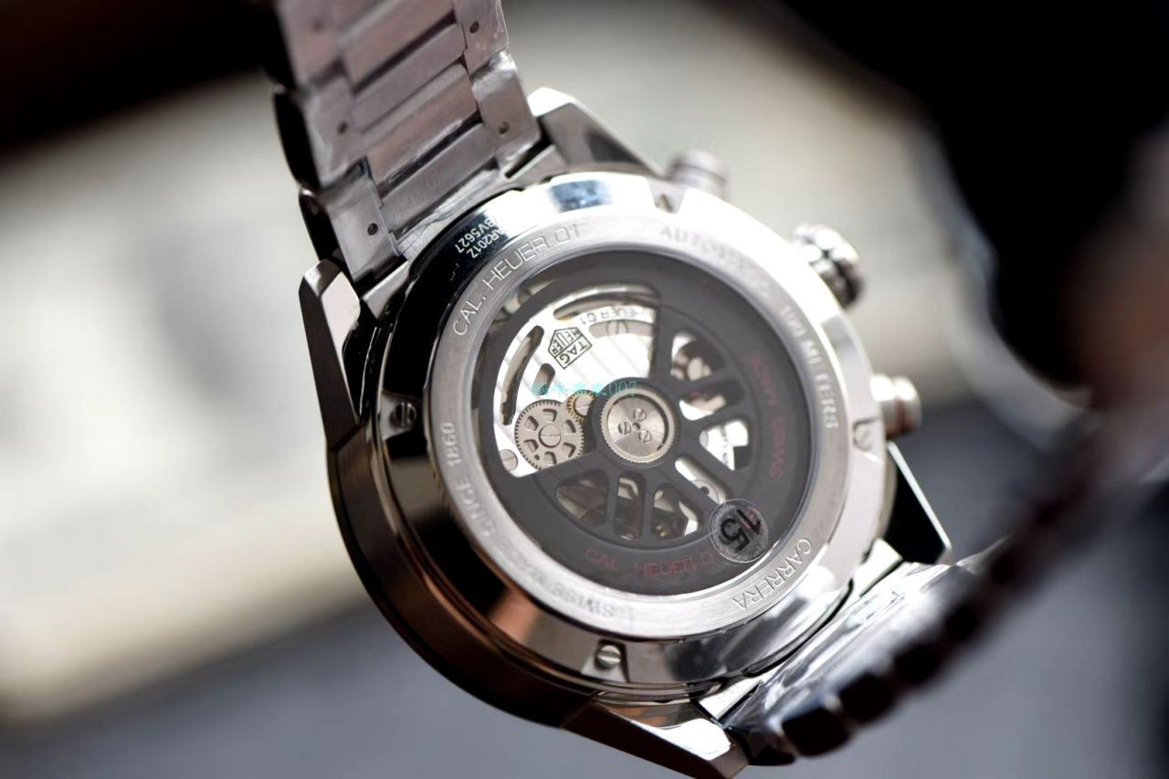 XF Factory 超A高仿手表黑面旋风 TAG Heuer 卡莱拉系列CAR201Z.BA0714 wrist watch  / TG097