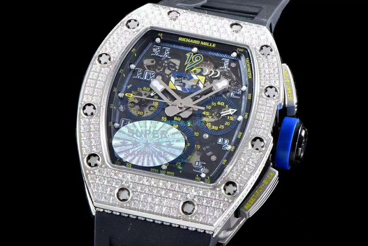 KV Factory 超A高仿手表 RICHARD MILLE RM011菲利普-马萨满钻限定版 / KV011ZUAN