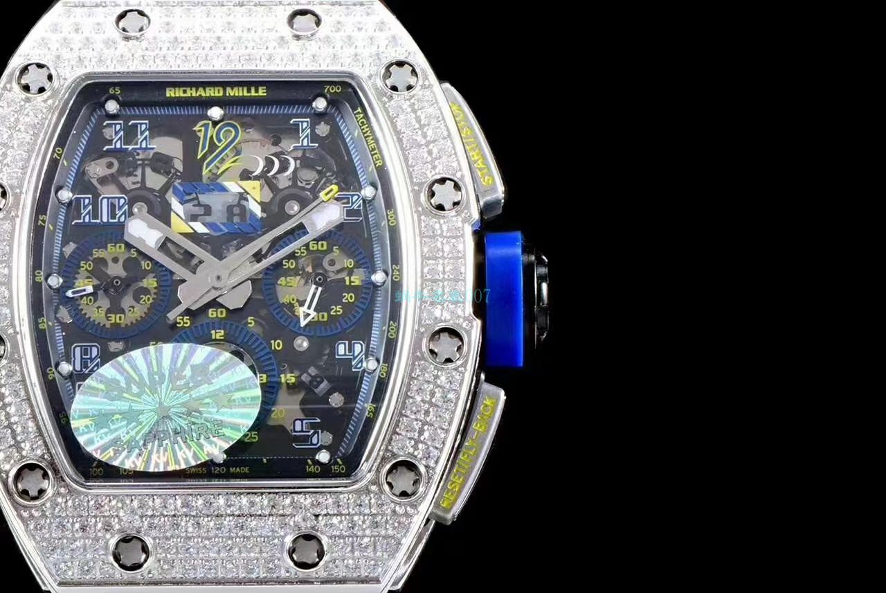 KV Factory 超A高仿手表 RICHARD MILLE RM011菲利普-马萨满钻限定版 / KV011ZUAN
