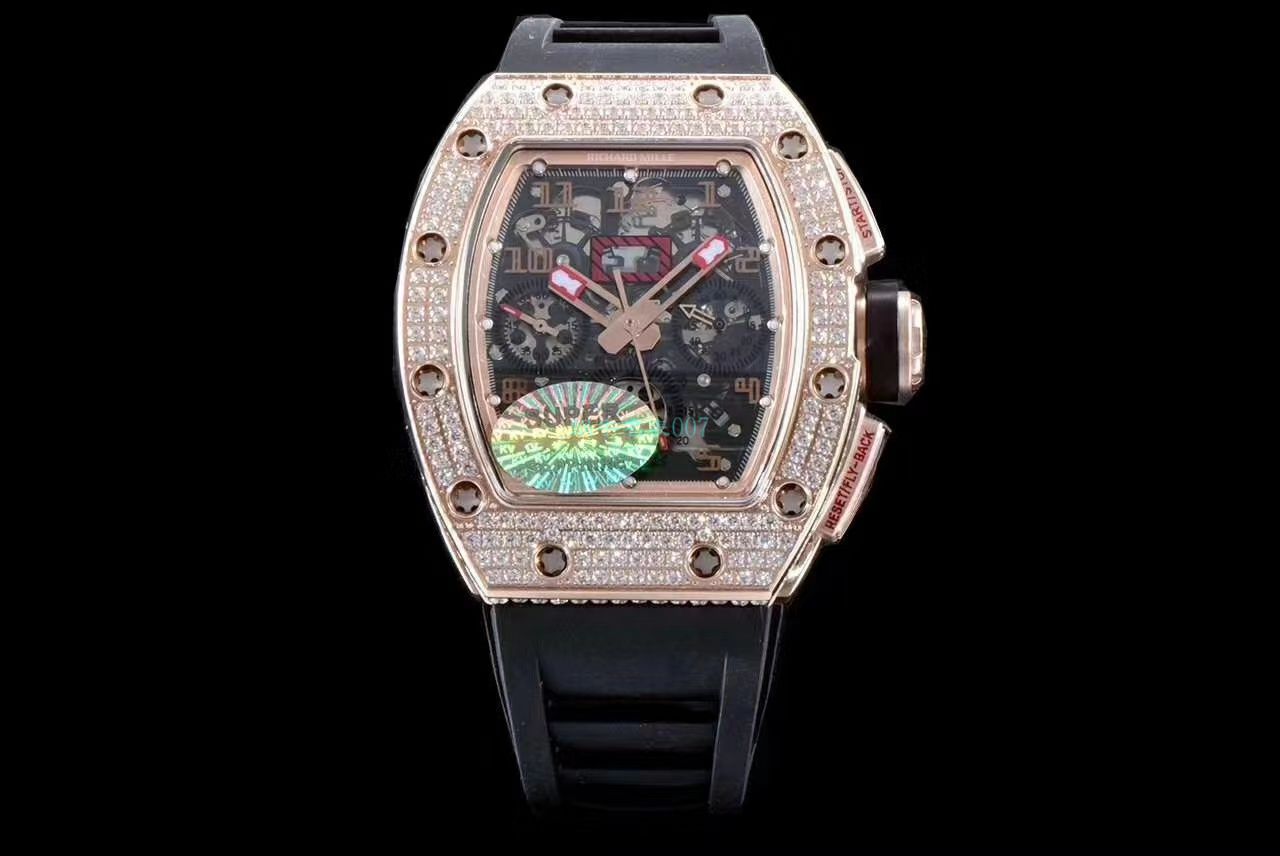 KV Factory 超A高仿手表 RICHARD MILLE RM011菲利普-马萨满钻限定版 / KV011ZUAN