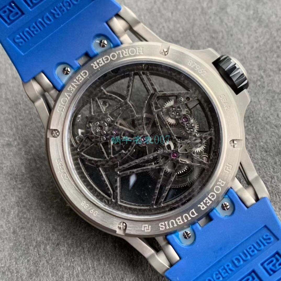 BBR Factory  top 复刻高仿 Tourbillon Roger DubuisEXCALIBUR（王者系列）系列RDDBEX0479蓝色 watchband   wrist watch  / LJ066