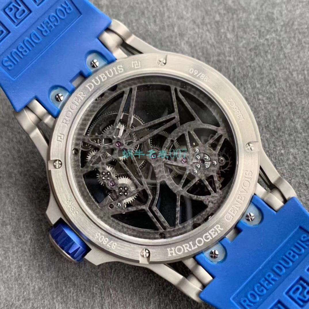 BBR Factory  top 复刻高仿 Tourbillon Roger DubuisEXCALIBUR（王者系列）系列RDDBEX0479蓝色 watchband   wrist watch  / LJ066