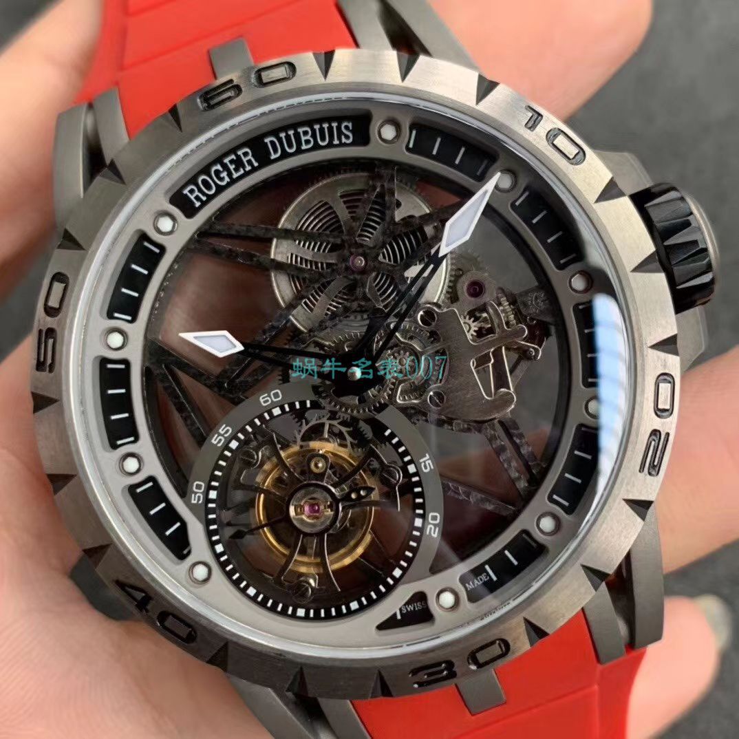 BBR Factory  top 复刻高仿 Tourbillon Roger DubuisEXCALIBUR（王者系列）系列RDDBEX0479蓝色 watchband   wrist watch  / LJ066