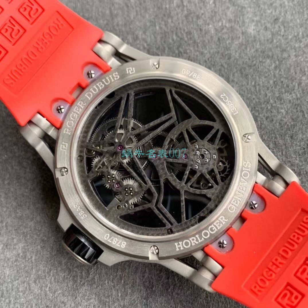 BBR Factory  top 复刻高仿 Tourbillon Roger DubuisEXCALIBUR（王者系列）系列RDDBEX0479蓝色 watchband   wrist watch  / LJ066