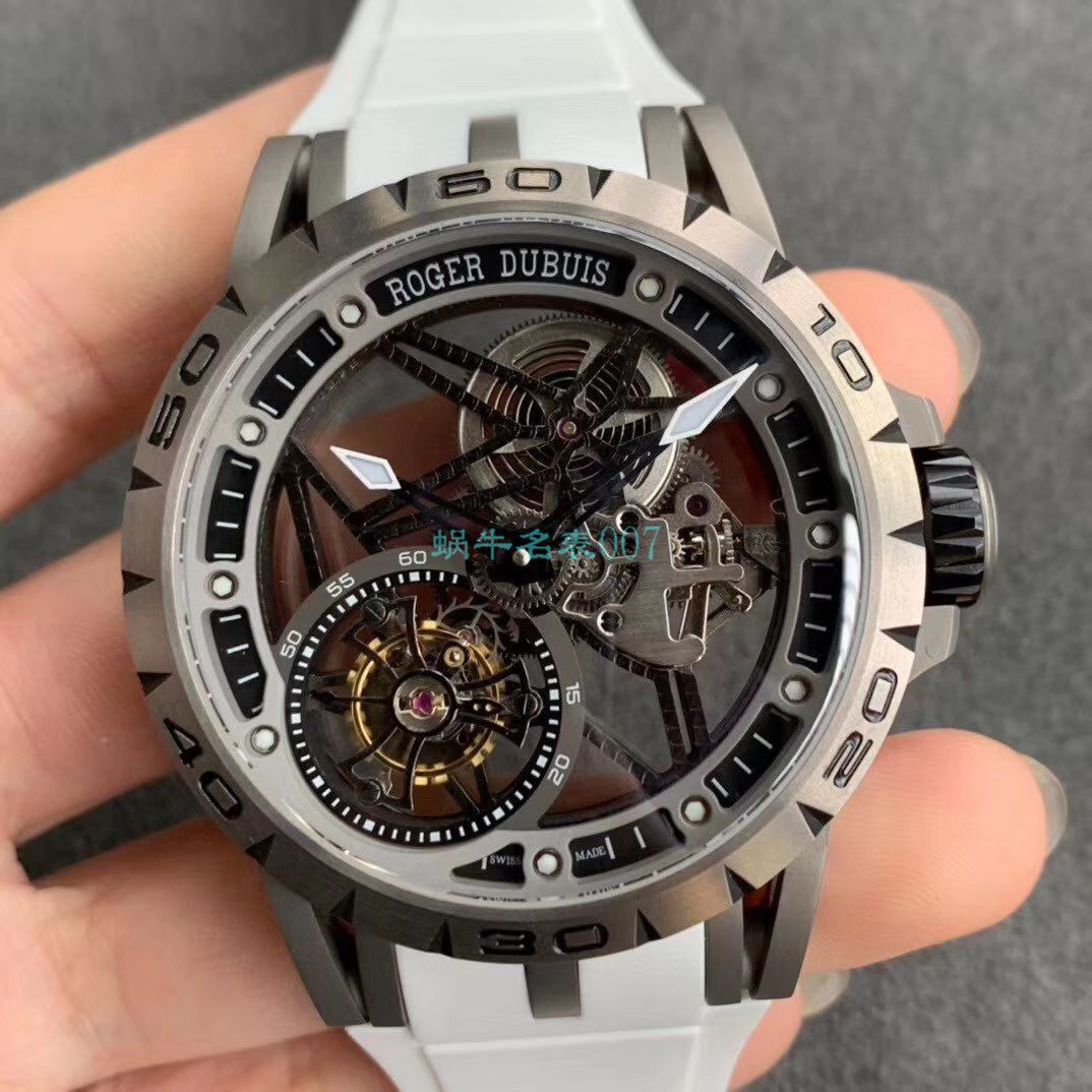 BBR Factory  top 复刻高仿 Tourbillon Roger DubuisEXCALIBUR（王者系列）系列RDDBEX0479蓝色 watchband   wrist watch  / LJ066