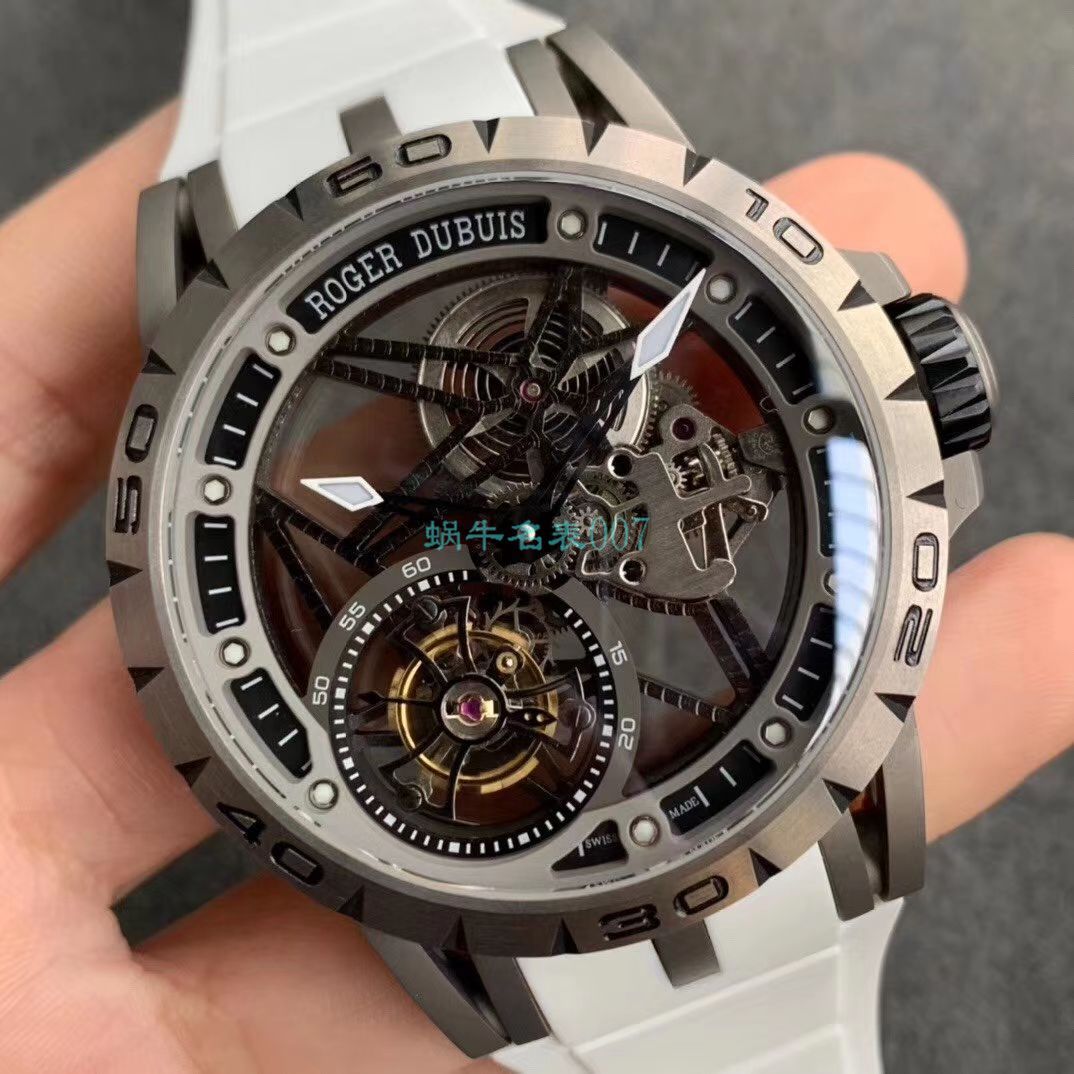 BBR Factory  top 复刻高仿 Tourbillon Roger DubuisEXCALIBUR（王者系列）系列RDDBEX0479蓝色 watchband   wrist watch  / LJ066