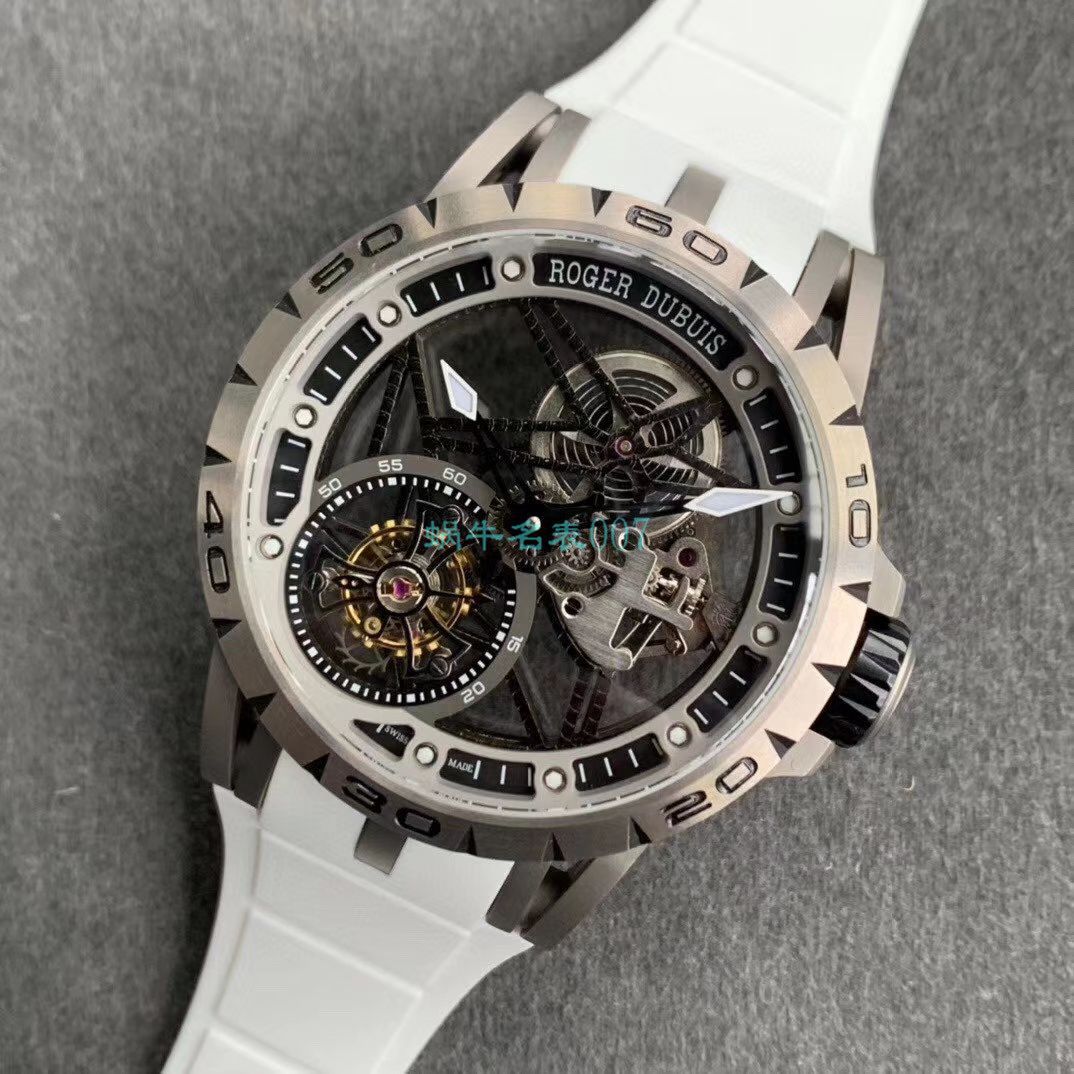 BBR Factory  top 复刻高仿 Tourbillon Roger DubuisEXCALIBUR（王者系列）系列RDDBEX0479蓝色 watchband   wrist watch  / LJ066