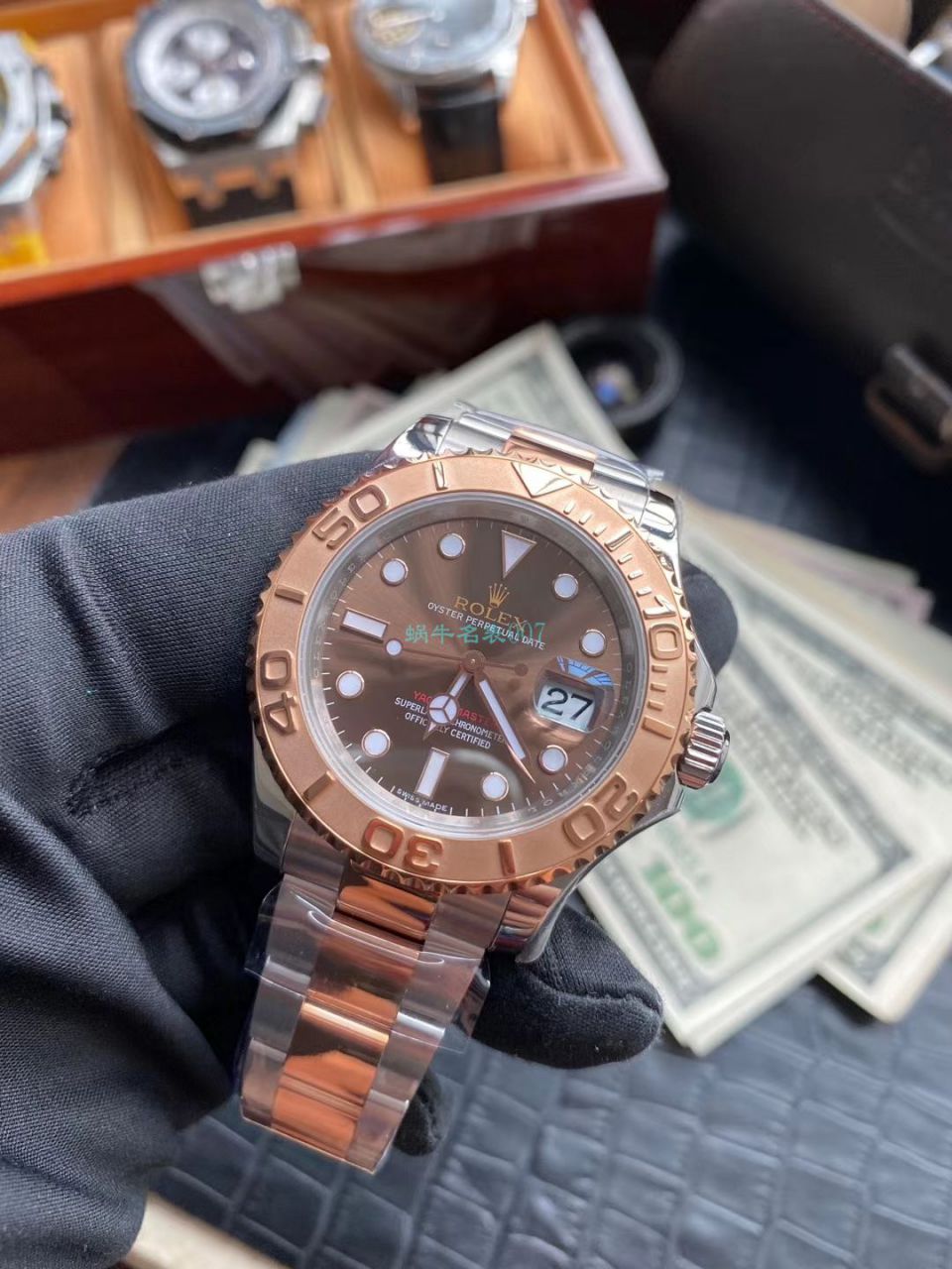 AR Factory  top 复刻高仿玫瑰金 Rolex  Yacht-Master 系列m126621-0001 wrist watch  / R608