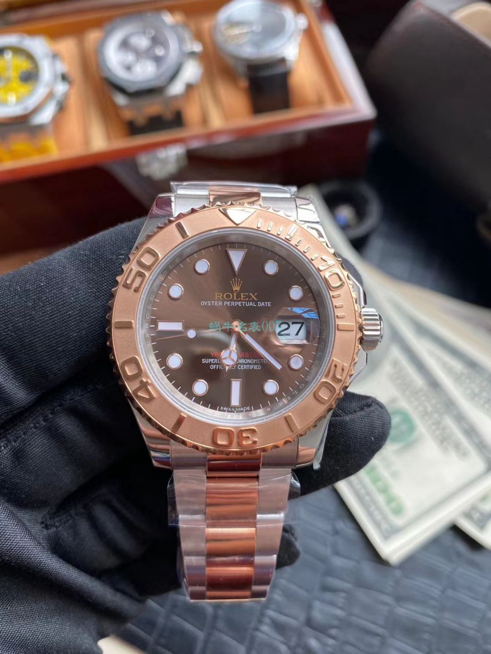 AR Factory  top 复刻高仿玫瑰金 Rolex  Yacht-Master 系列m126621-0001 wrist watch  / R608