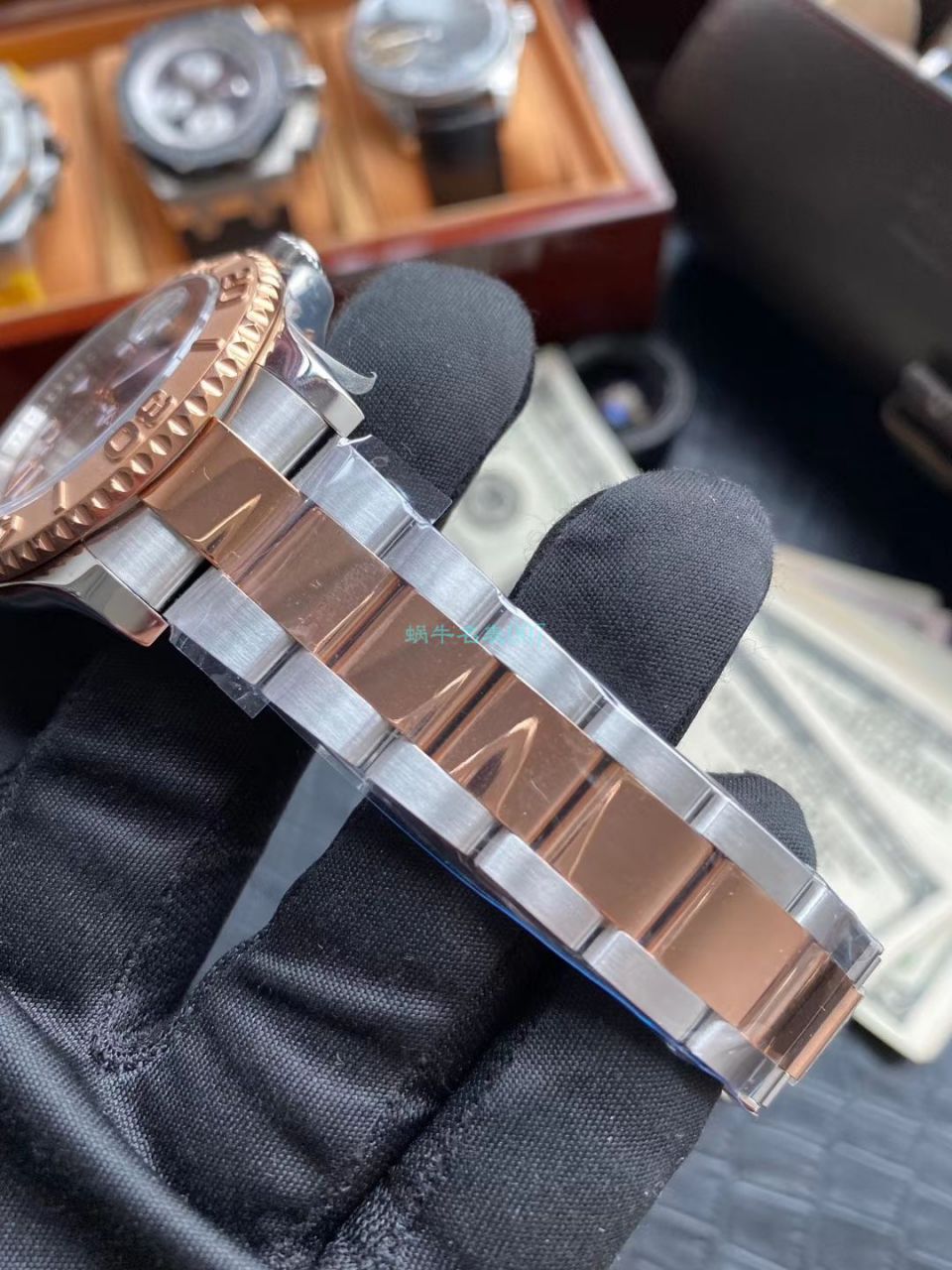 AR Factory  top 复刻高仿玫瑰金 Rolex  Yacht-Master 系列m126621-0001 wrist watch  / R608