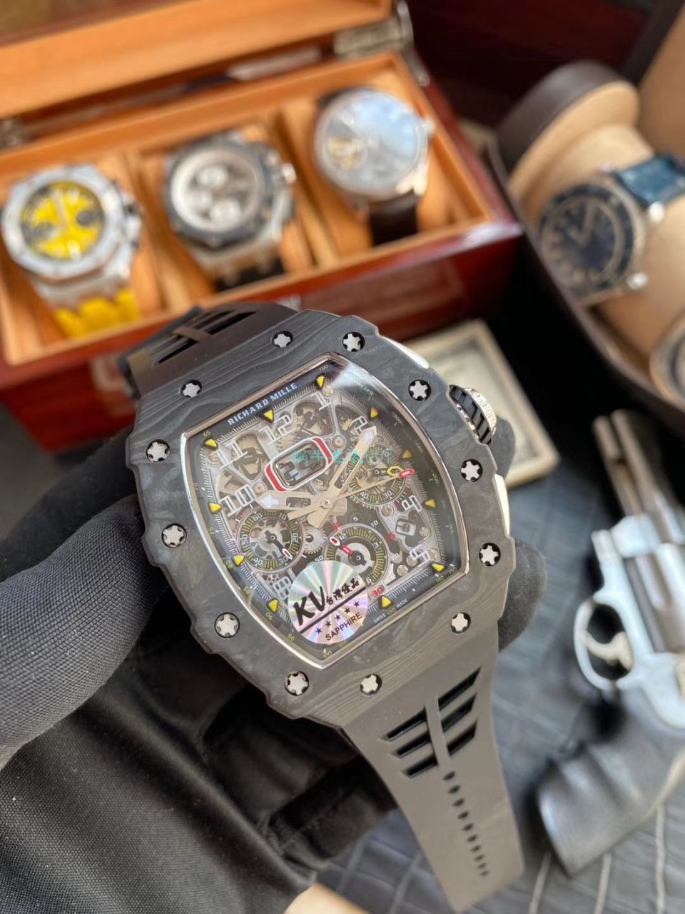 KV Factory 一比一精仿手表RICHARD MILLE RICHARD MILLE RM011最新V2升级 / KV011V2B
