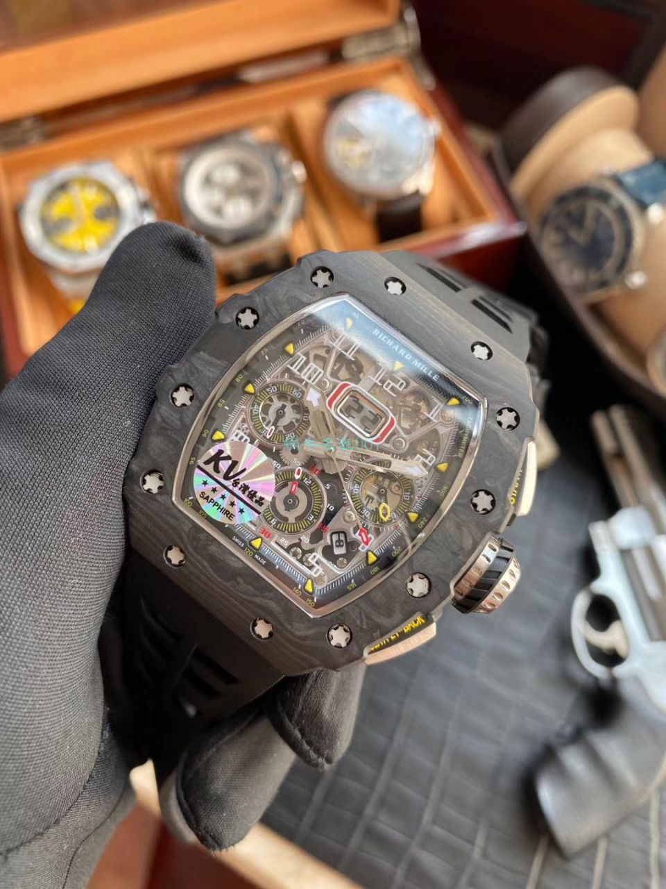 KV Factory 一比一精仿手表RICHARD MILLE RICHARD MILLE RM011最新V2升级 / KV011V2B