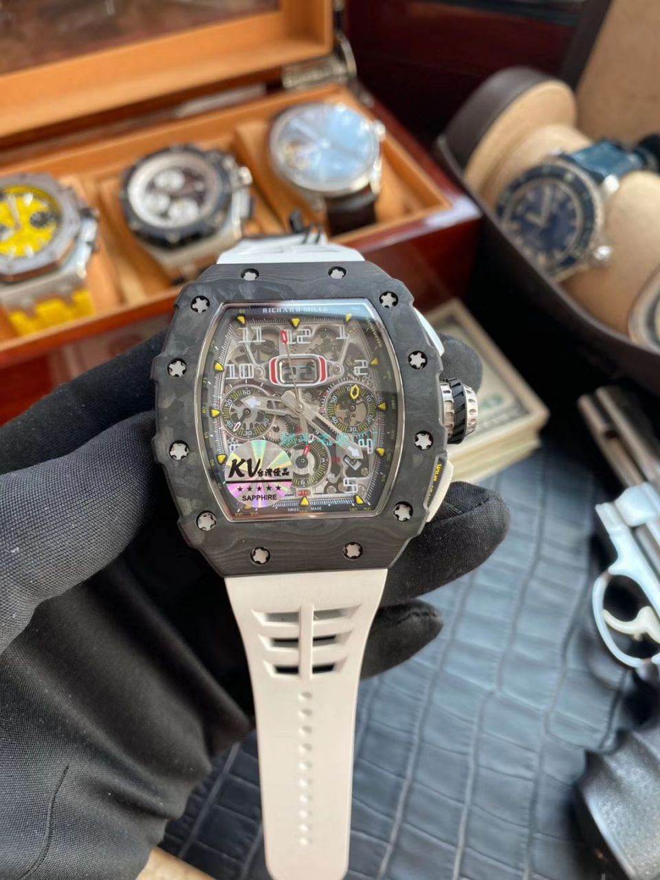 KV Factory 一比一精仿手表RICHARD MILLE RICHARD MILLE RM011最新V2升级 / KV011V2B