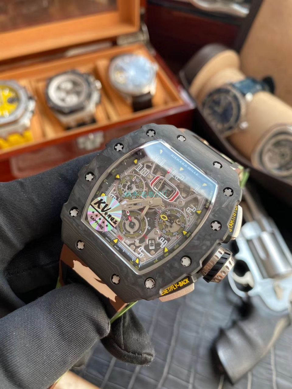 KV Factory 一比一精仿手表RICHARD MILLE RICHARD MILLE RM011最新V2升级 / KV011V2B