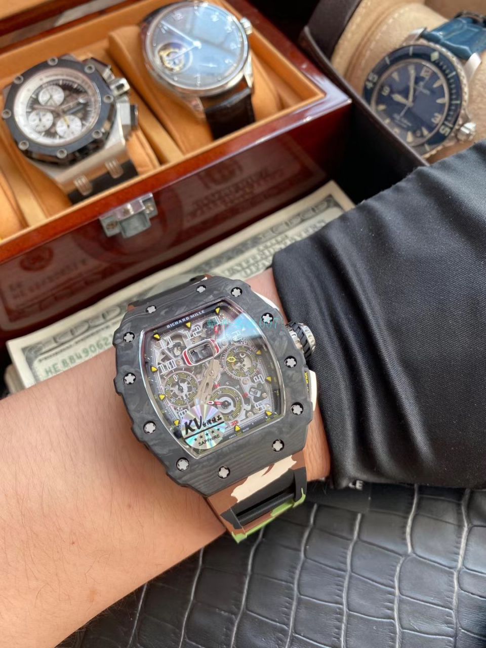 KV Factory 一比一精仿手表RICHARD MILLE RICHARD MILLE RM011最新V2升级 / KV011V2B