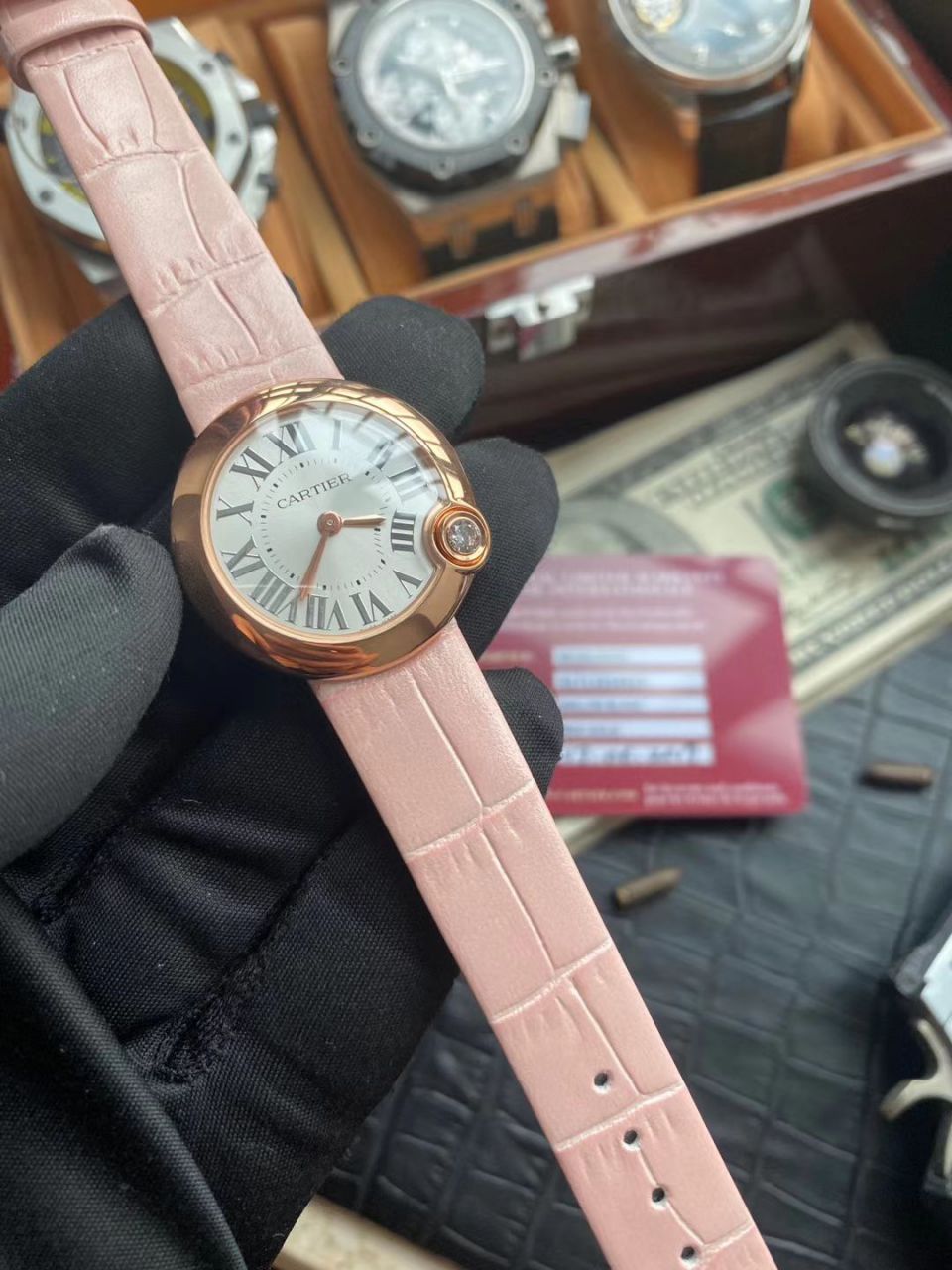V6 Factory  top 复刻高仿手表 Cartier  告白气球女装30毫米WGBL0005，WJBL0008 wrist watch  / K277