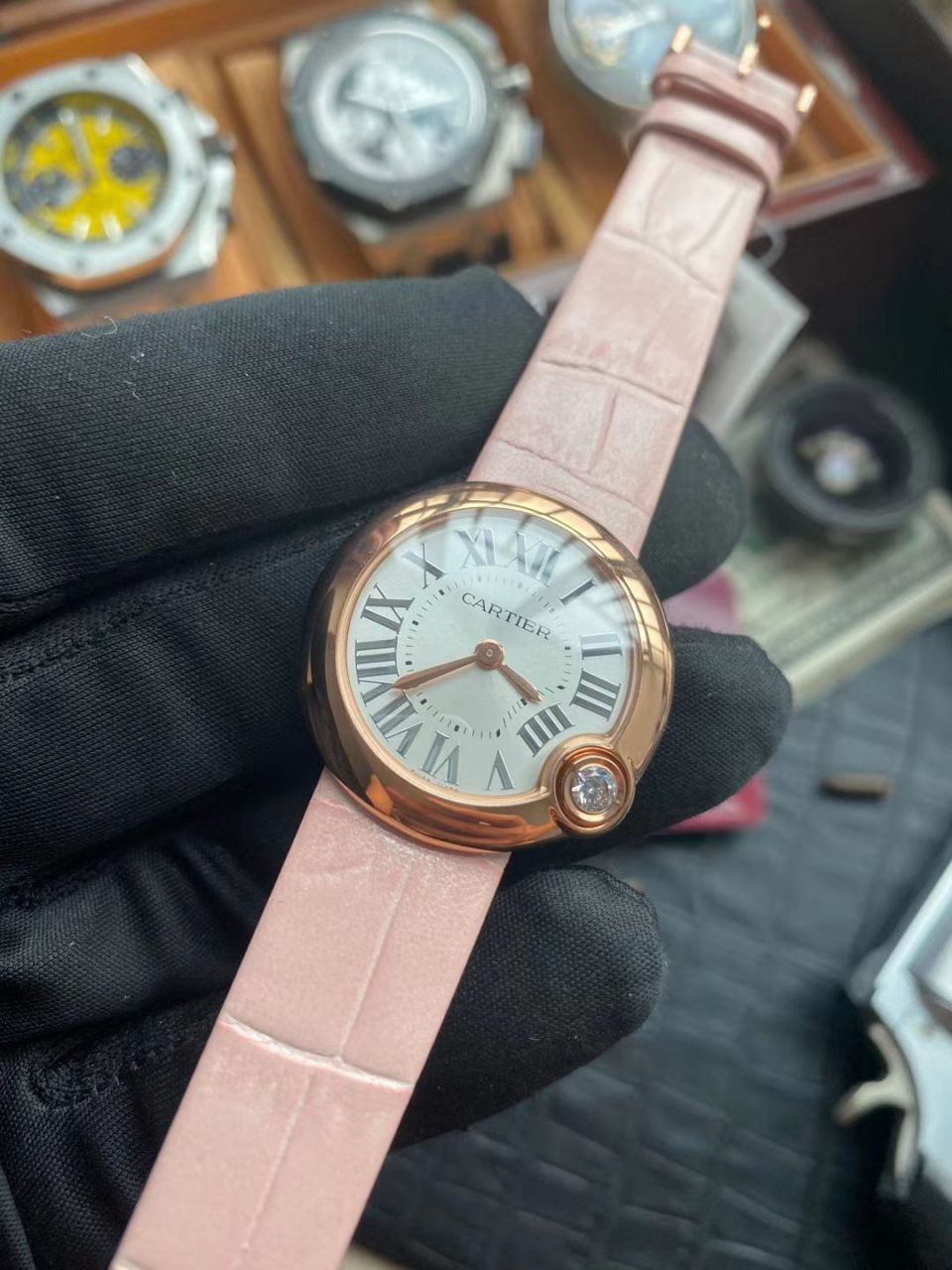 V6 Factory  top 复刻高仿手表 Cartier  告白气球女装30毫米WGBL0005，WJBL0008 wrist watch  / K277