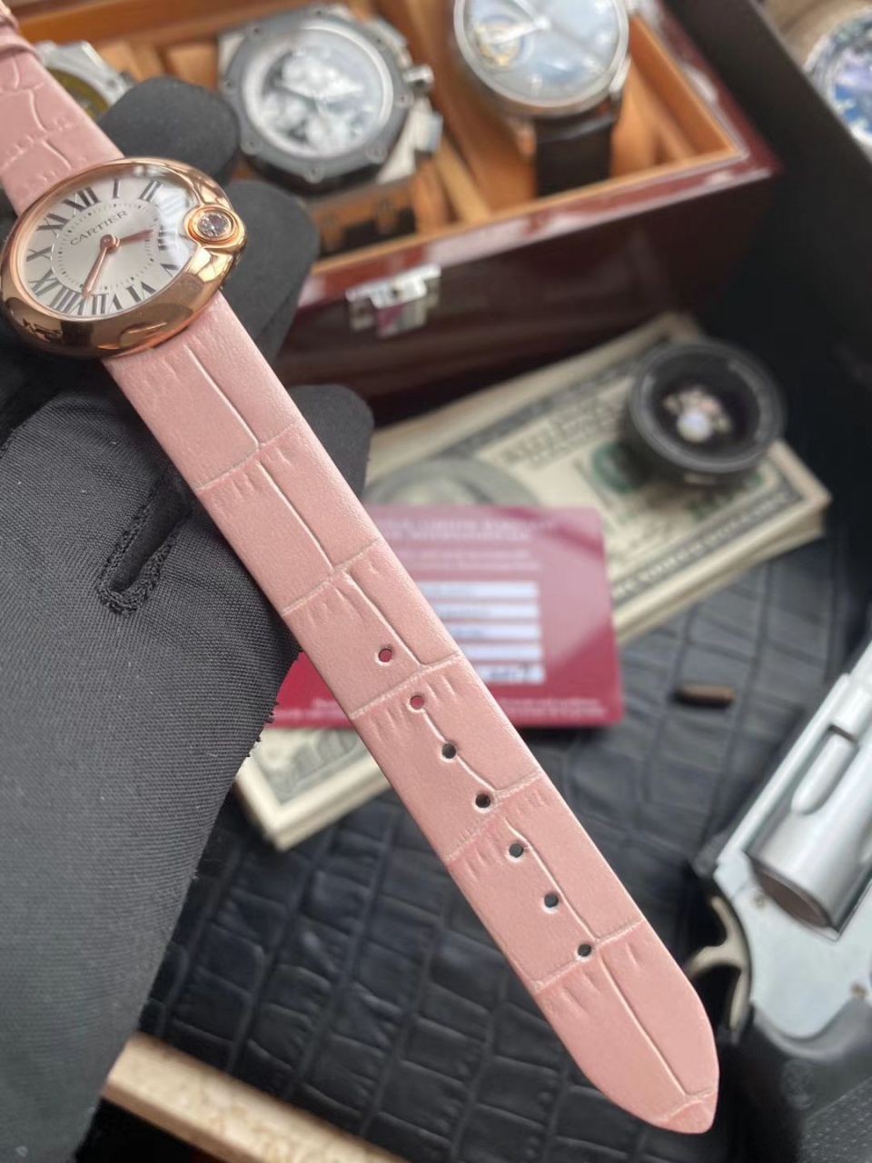 V6 Factory  top 复刻高仿手表 Cartier  告白气球女装30毫米WGBL0005，WJBL0008 wrist watch  / K277