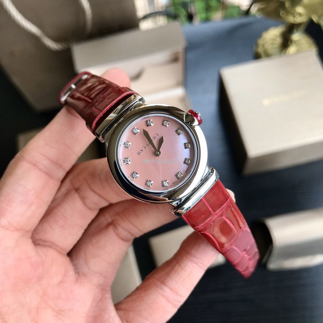 渠道原单真钻女表 BVLGARI LVCEA系列102608 LU28C2SL/12 wrist watch  / BG037
