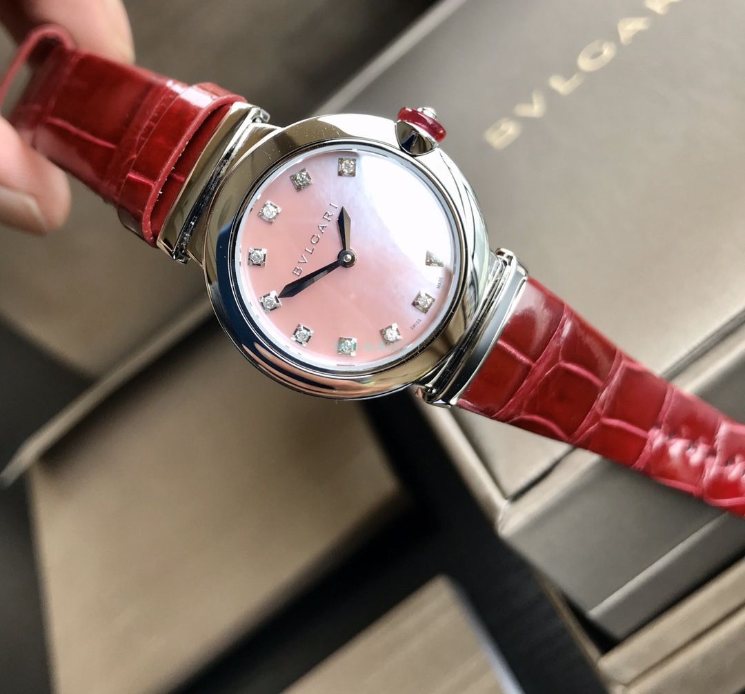 渠道原单真钻女表 BVLGARI LVCEA系列102608 LU28C2SL/12 wrist watch  / BG037