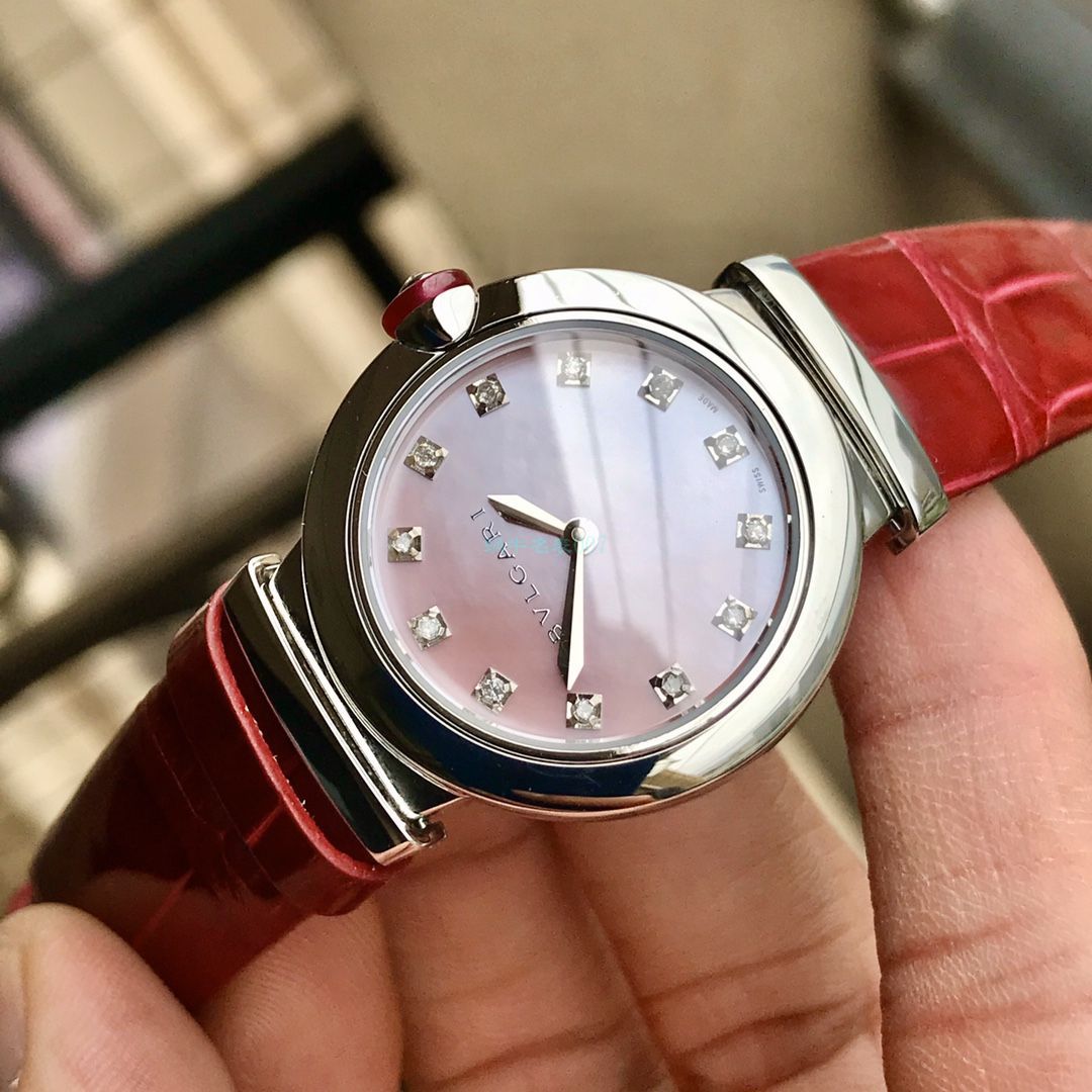 渠道原单真钻女表 BVLGARI LVCEA系列102608 LU28C2SL/12 wrist watch  / BG037