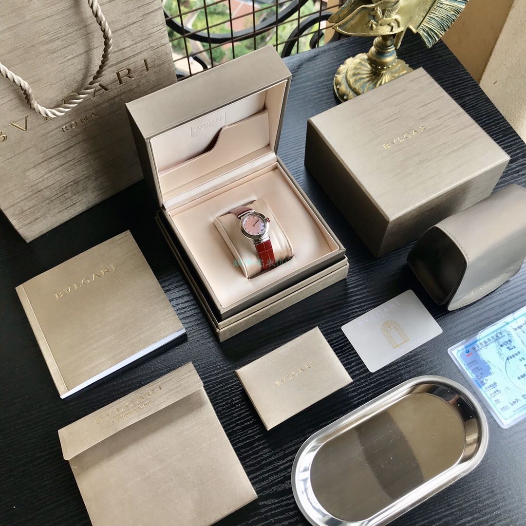 渠道原单真钻女表 BVLGARI LVCEA系列102608 LU28C2SL/12 wrist watch  / BG037