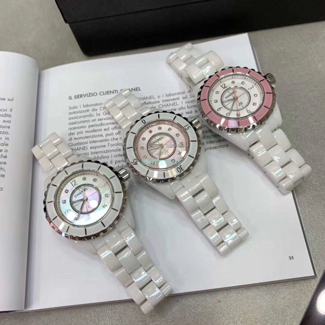 独家原单专柜一致香奈儿经典J12系列女士 wrist watch H5704，H5513钻石款 / X056