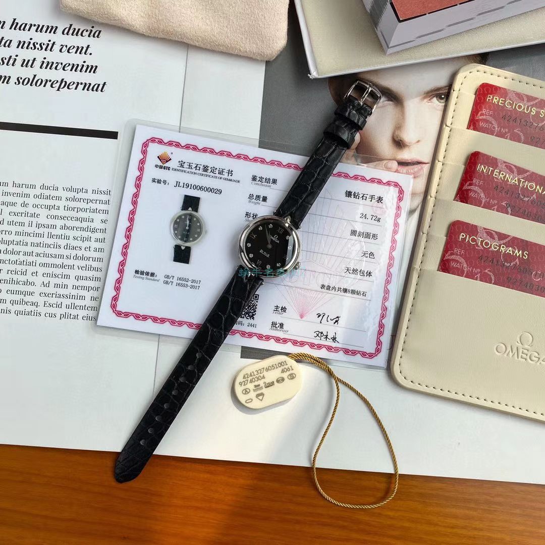 原单真钻女表OMEGA碟飞424.13.27.60.51.001，424.13.27.60.52.001 wrist watch  / M698B