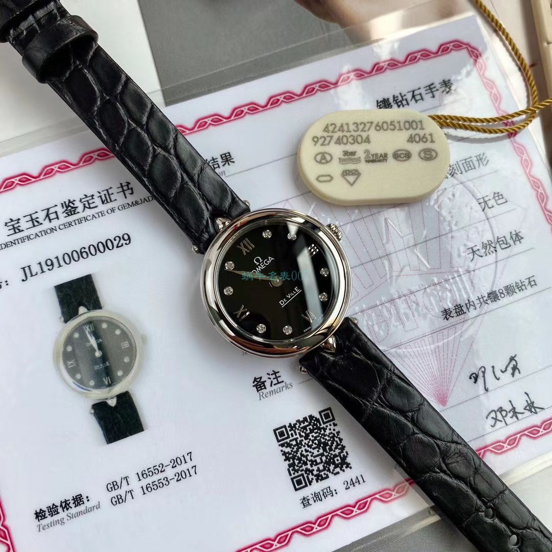 原单真钻女表OMEGA碟飞424.13.27.60.51.001，424.13.27.60.52.001 wrist watch  / M698B