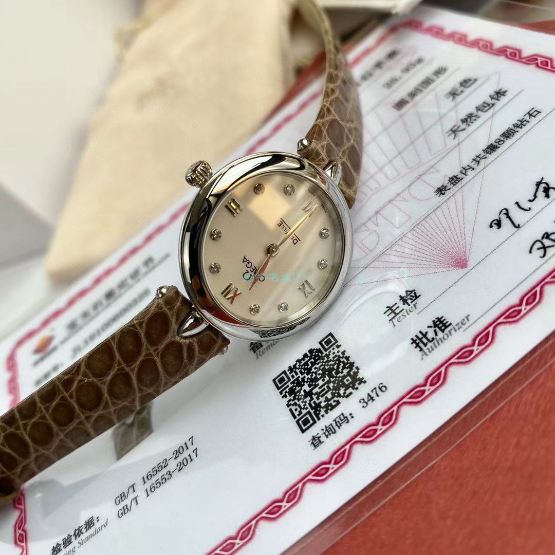 原单真钻女表OMEGA碟飞424.13.27.60.51.001，424.13.27.60.52.001 wrist watch  / M698B