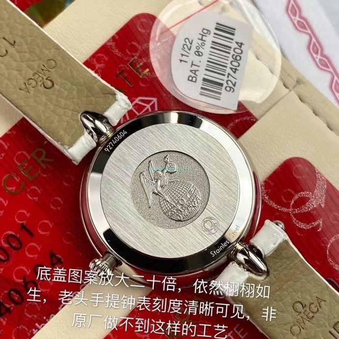 原单真钻女表OMEGA碟飞424.13.27.60.51.001，424.13.27.60.52.001 wrist watch  / M698B