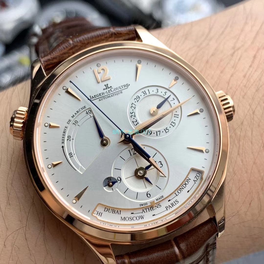 【 Video analysis ZF Factory  Jaeger-LeCoultre 复刻高仿表】 Jaeger-LeCoultre 大师系列地理学家1422521 wrist watch  / JJ156