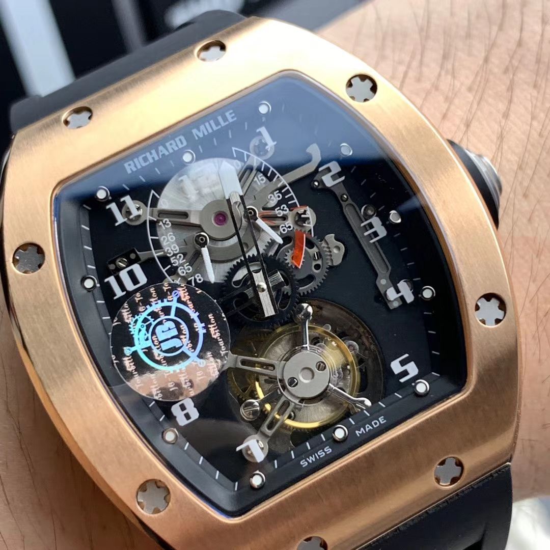 RICHARD MILLE（Richard Mille） Video analysis  Richard Miller 男士系列RM 001 wrist watch JB Factory 高仿RICHARD MILLE RM001真 Tourbillon  / RM 001MM