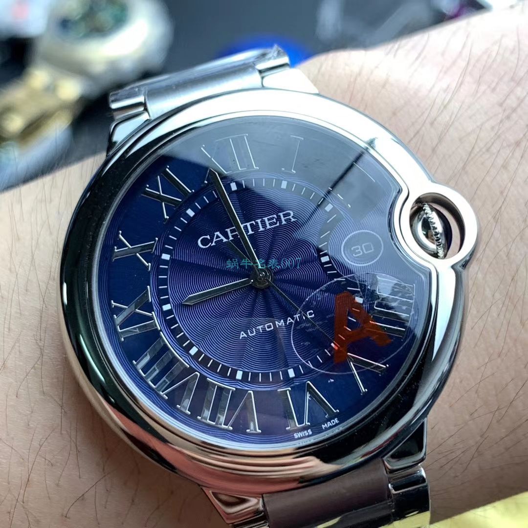  Video analysis  Cartier  蓝气球系列WSBB0025 wrist watch 男款42MM钢带款【HBBV6一比一复刻高仿～蓝气球42mm新款蓝面】 / K169MM