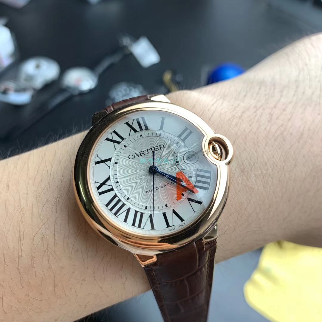 【独家视频测评V6 Factory 一比一超A高仿手表】 Cartier  大号蓝气球42毫米W6900651玫瑰金 wrist watch  / K043