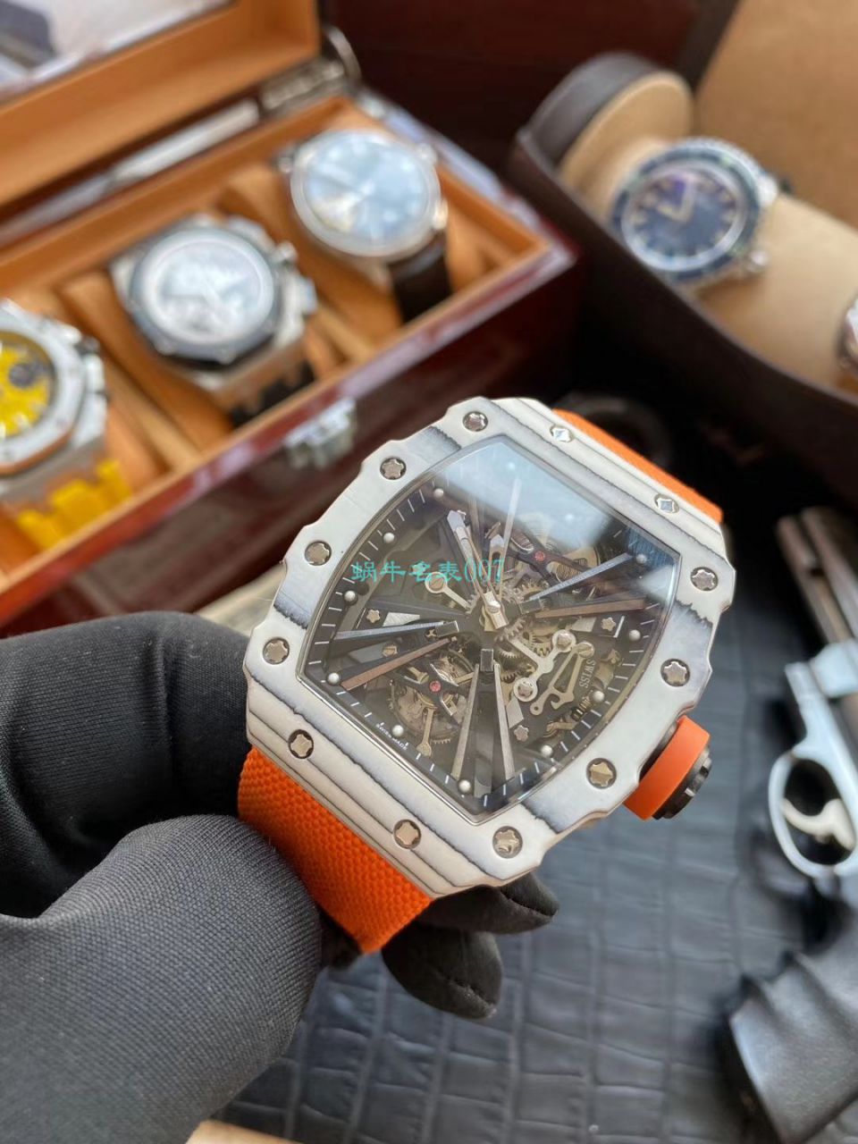 客定改装RICHARD MILLE RICHARD MILLE 复刻高仿RM 12-01限量 Tourbillon  wrist watch  / RM12-01