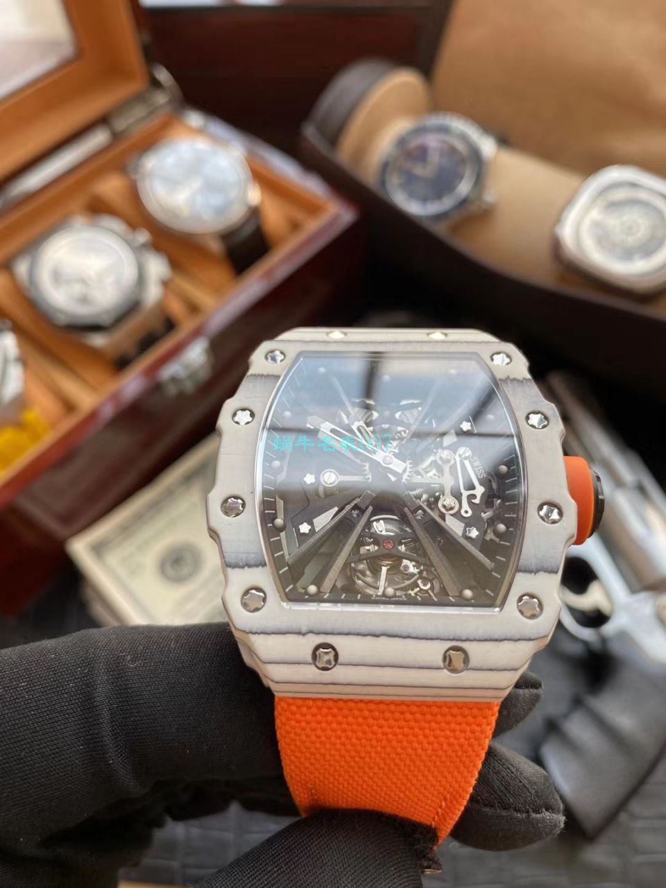 客定改装RICHARD MILLE RICHARD MILLE 复刻高仿RM 12-01限量 Tourbillon  wrist watch  / RM12-01