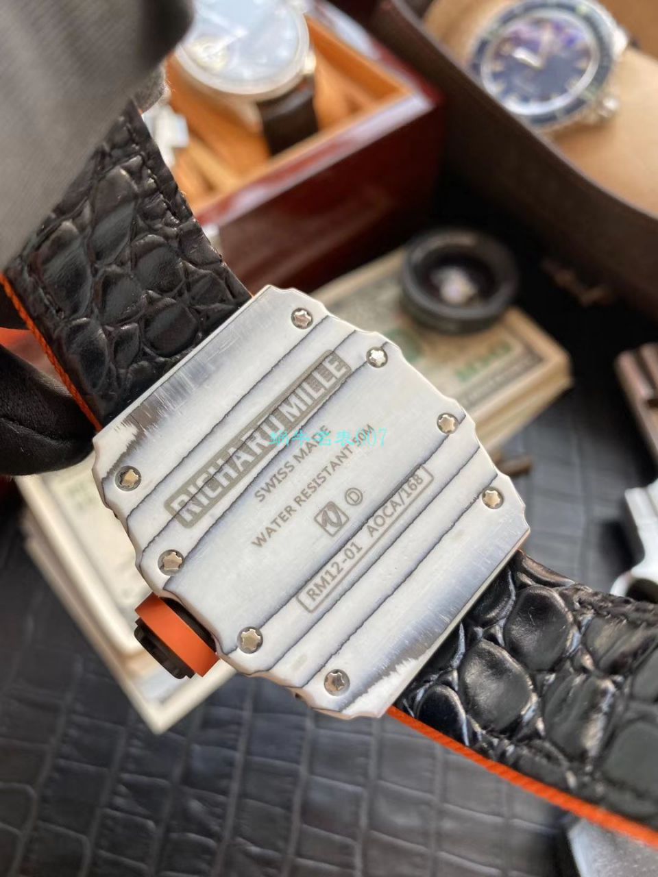 客定改装RICHARD MILLE RICHARD MILLE 复刻高仿RM 12-01限量 Tourbillon  wrist watch  / RM12-01