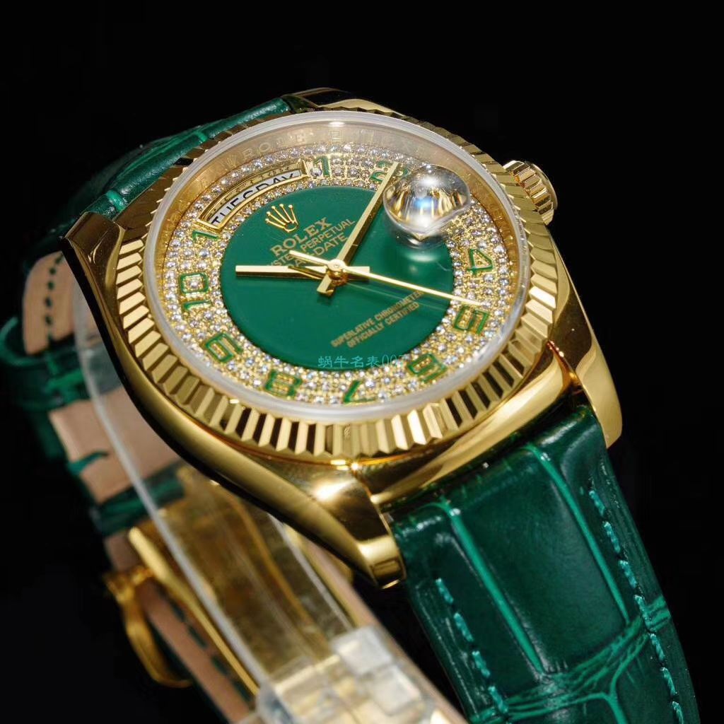  Rolex  Day-Date 型系列118138绿盘 wrist watch  / R609