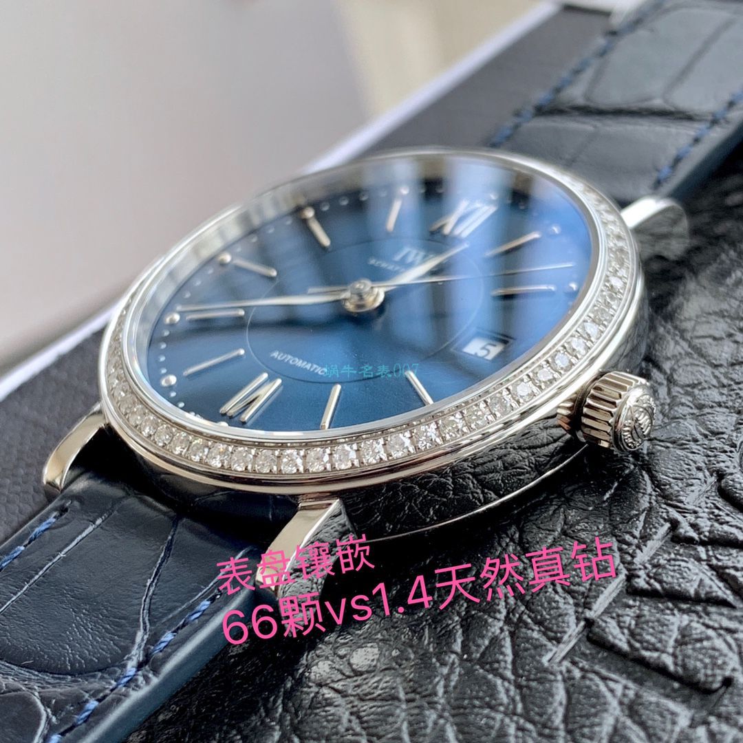 原单真钻 IWC 女装柏涛菲诺系列IW458111 wrist watch  / WG526