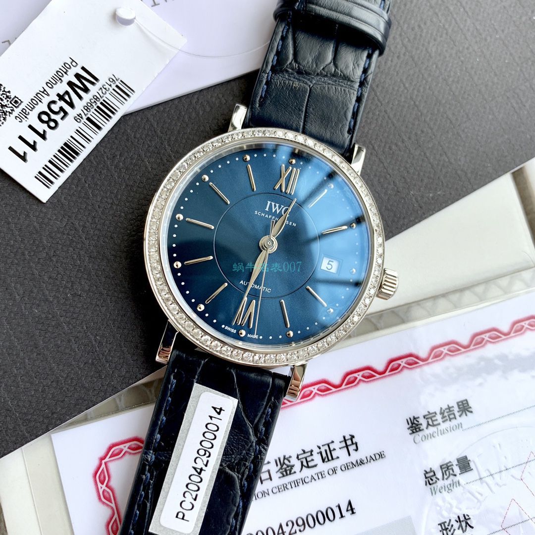 原单真钻 IWC 女装柏涛菲诺系列IW458111 wrist watch  / WG526
