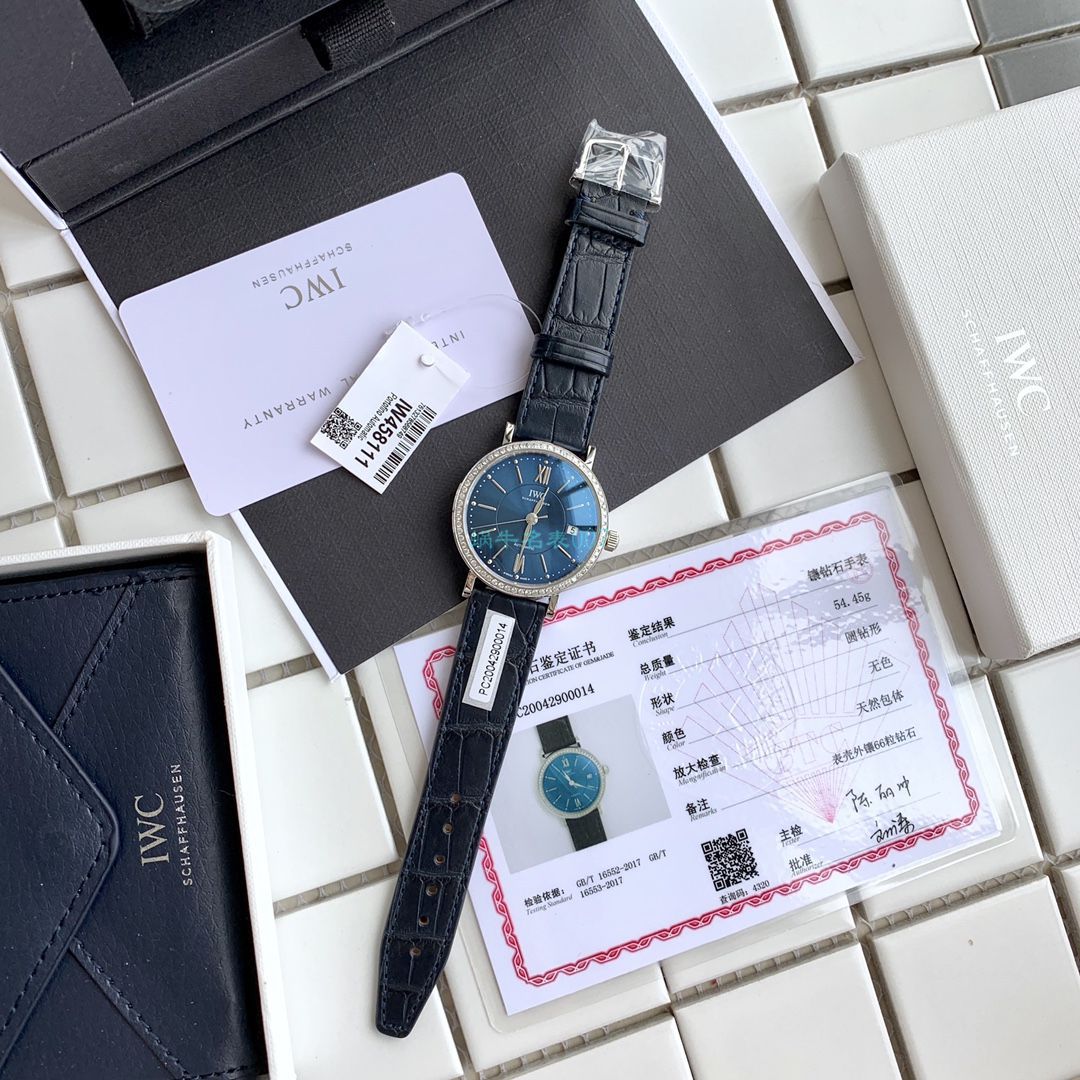 原单真钻 IWC 女装柏涛菲诺系列IW458111 wrist watch  / WG526