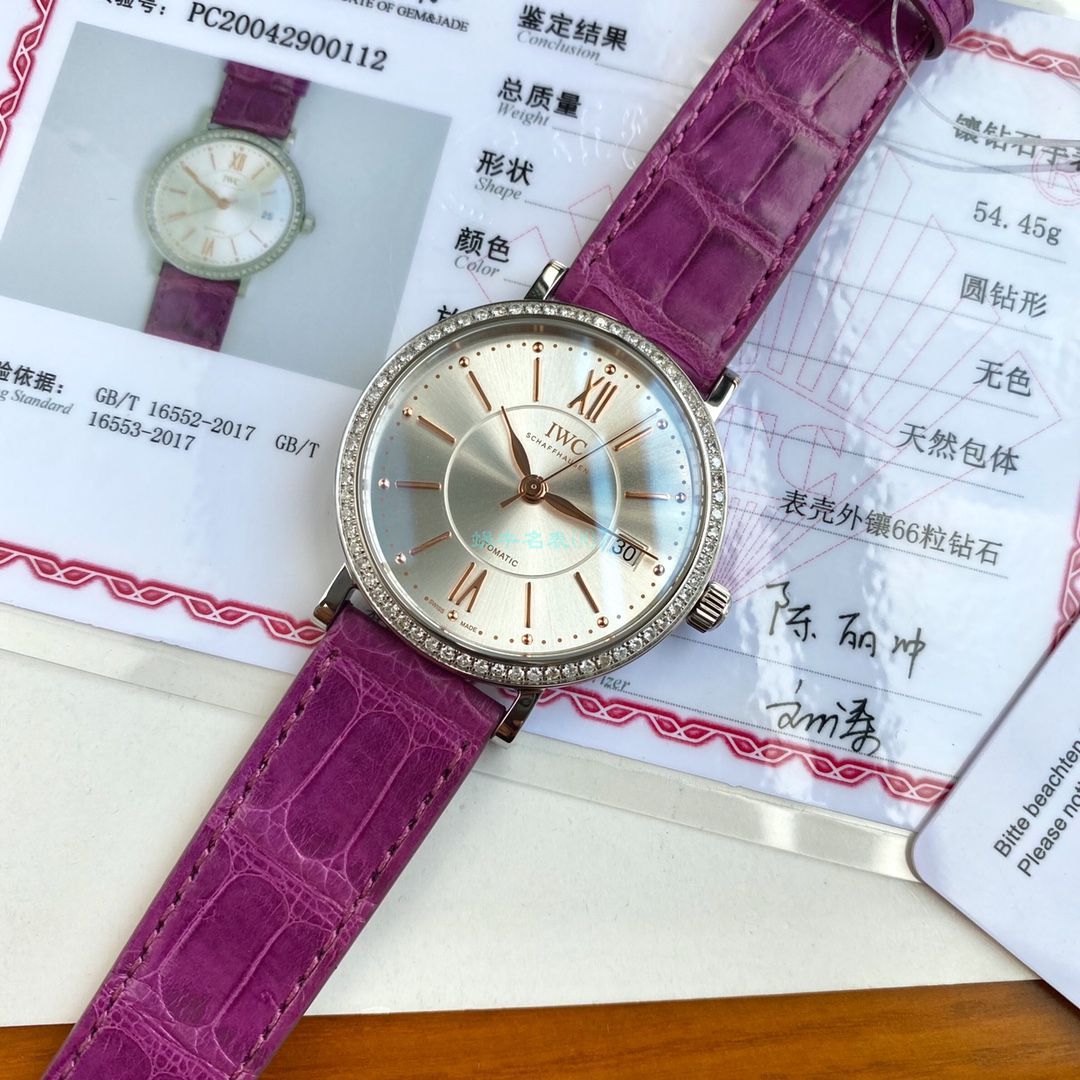 【渠道原单】IWC IWC 表柏涛菲诺系列IW458112 wrist watch 女装 / WG176
