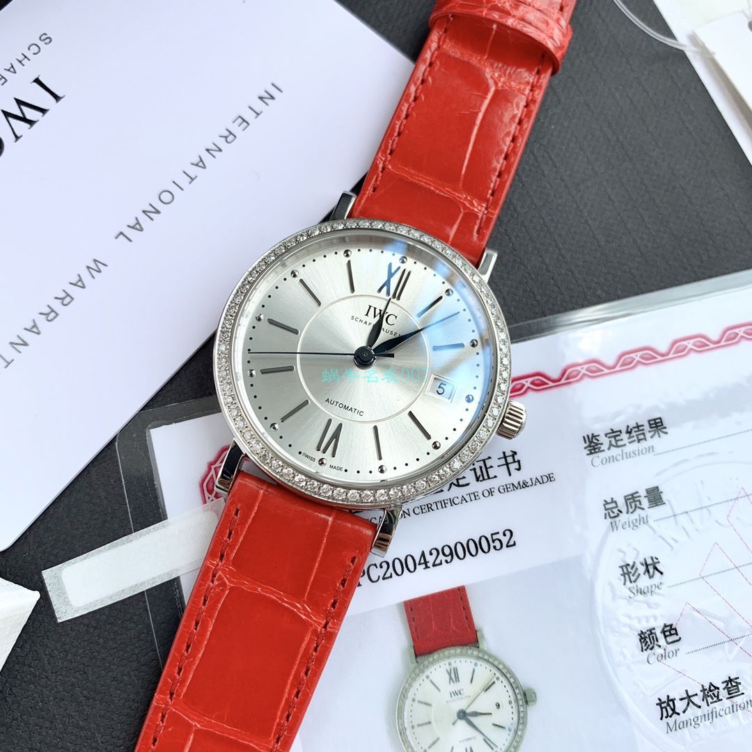 原单真钻IWC女表 IWC 柏涛菲诺系列IW458109 wrist watch  / WG527