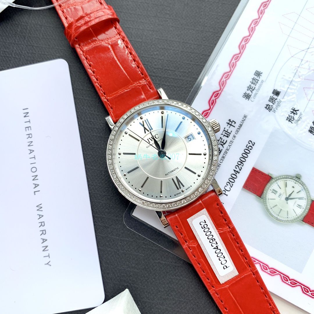 原单真钻IWC女表 IWC 柏涛菲诺系列IW458109 wrist watch  / WG527