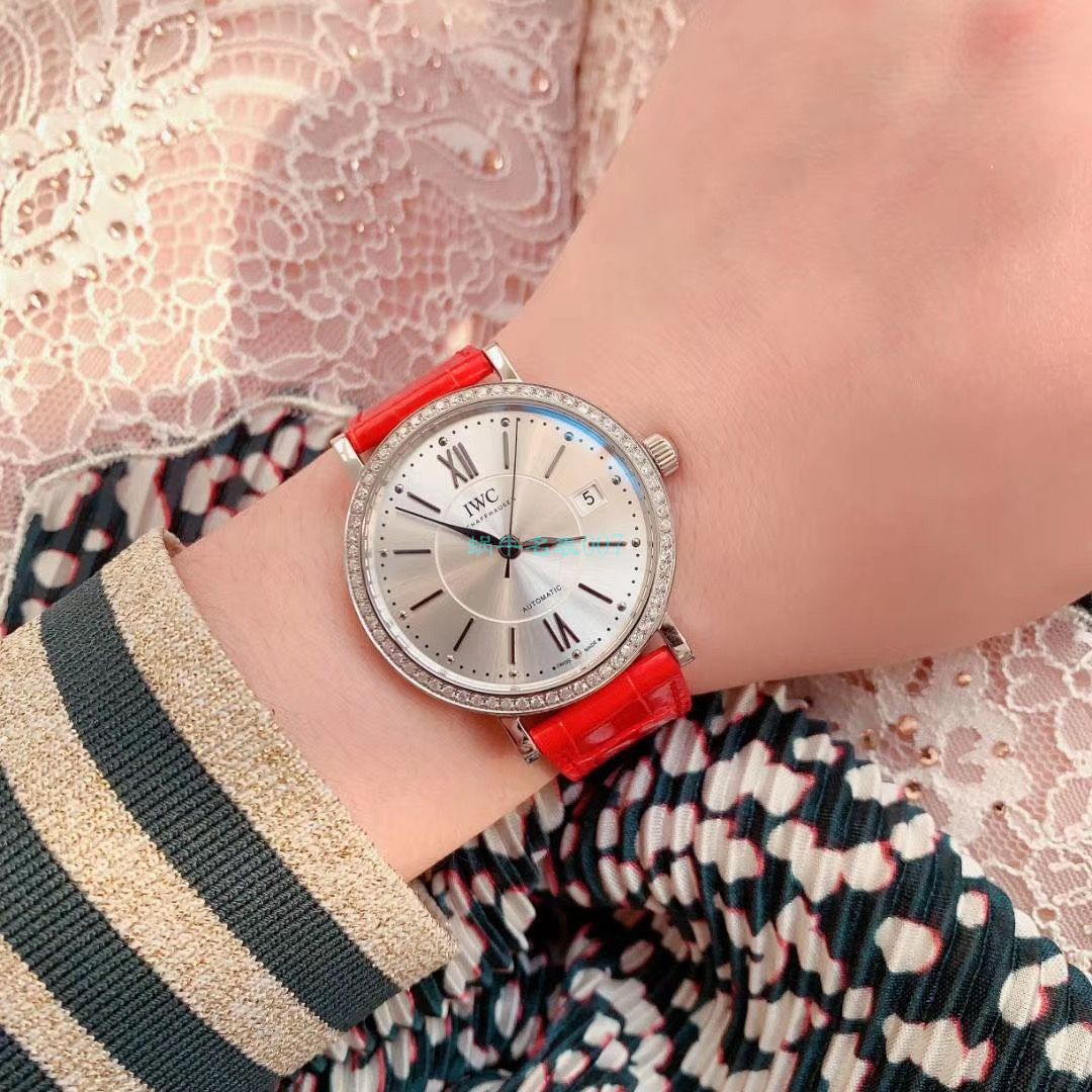 原单真钻IWC女表 IWC 柏涛菲诺系列IW458109 wrist watch  / WG527