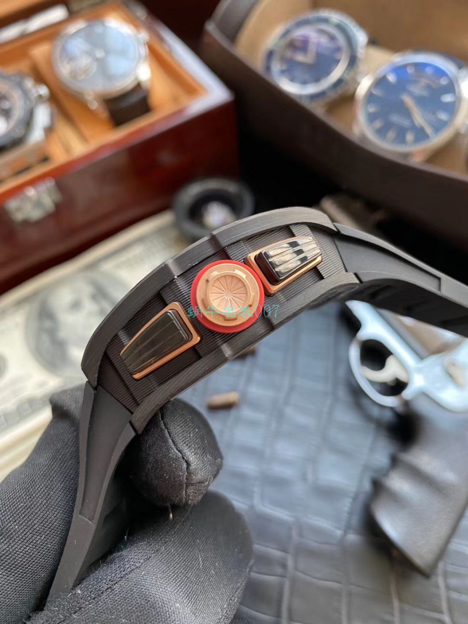 KV台湾 Factory V2升级版锻造 carbon fiber  RICHARD MILLE 复刻高仿手表男士系列RM 011 wrist watch  / KVRM011V2C